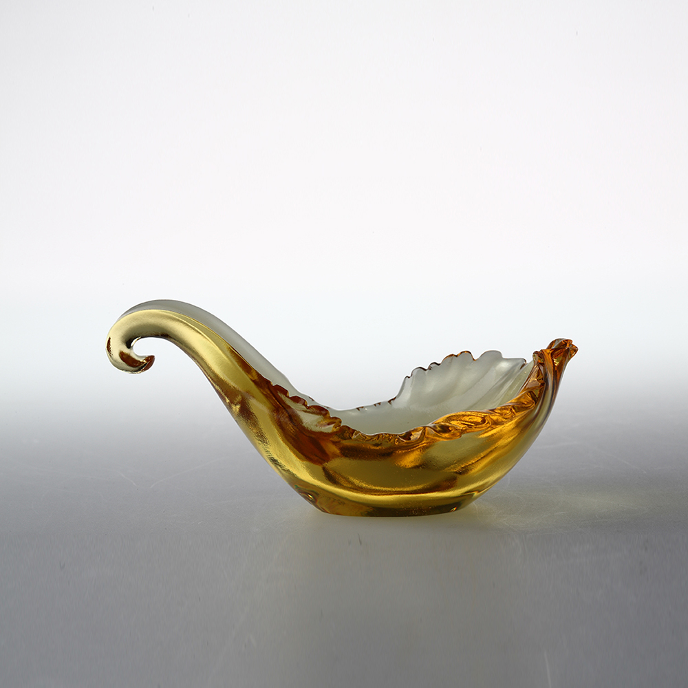 Crystal Glass Candle Holder, Living Room Floral Arrangement, Crystal Glass Artwork, Home Decor, Table Decoration, Ornament – ‘Lianxiang’