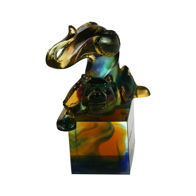 Tiger glass crystal seal