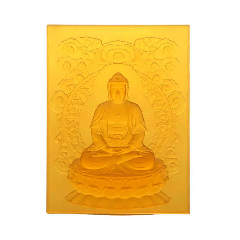 Amitabha Buddha Liuli Decorative Brick
