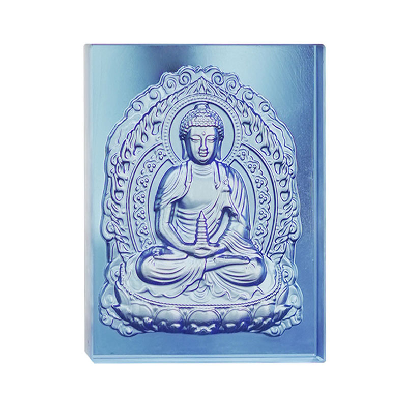 Light blue Glazed Medicine Buddha bricks