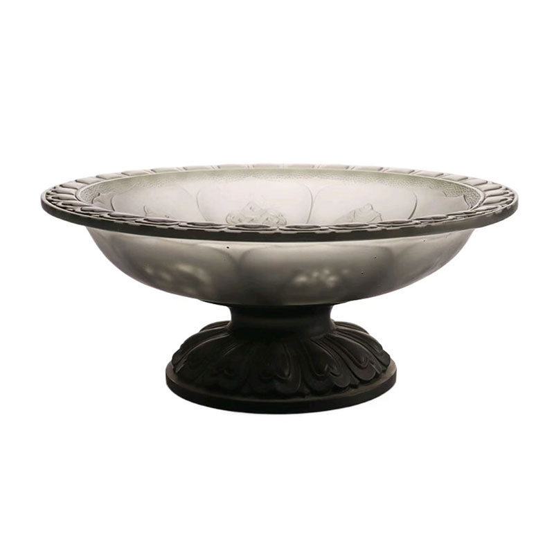 Gray colored glaze fruit bowl