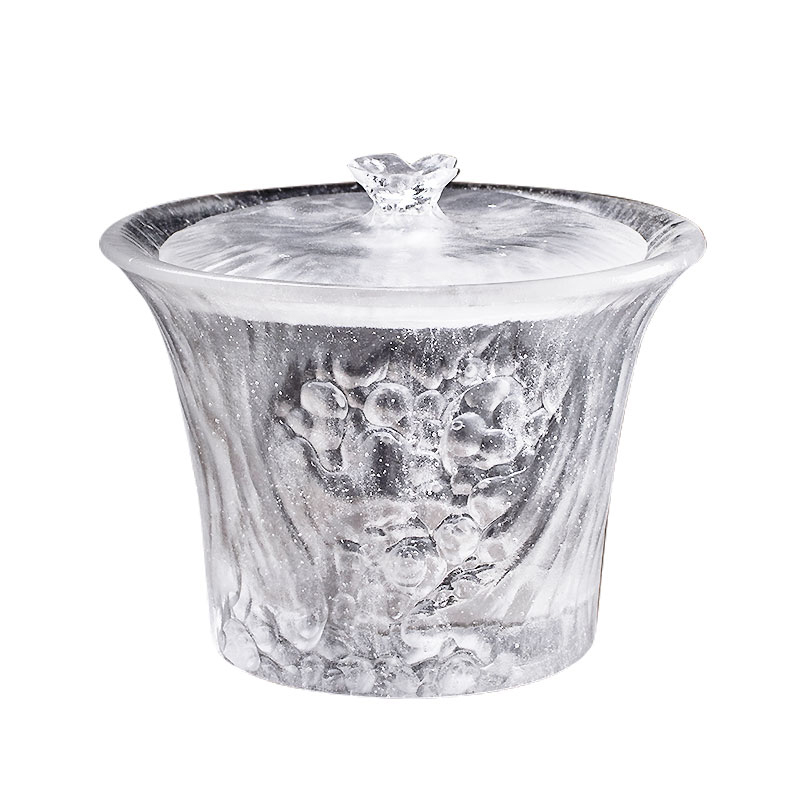 Clear Tea Cups Set With Lids