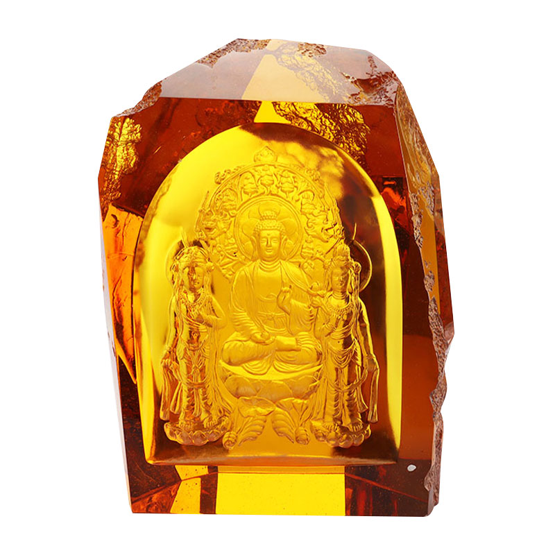 Amitayus Buddha Crystal Statues
