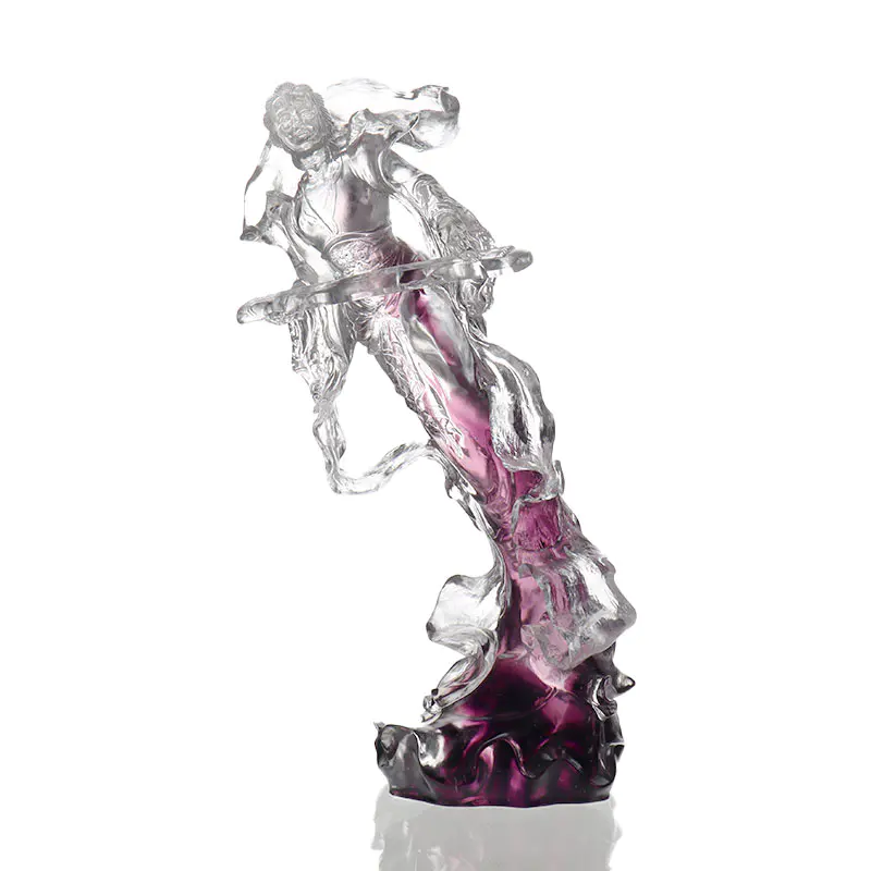 Flying Beauty Glass Figure Art Ornaments