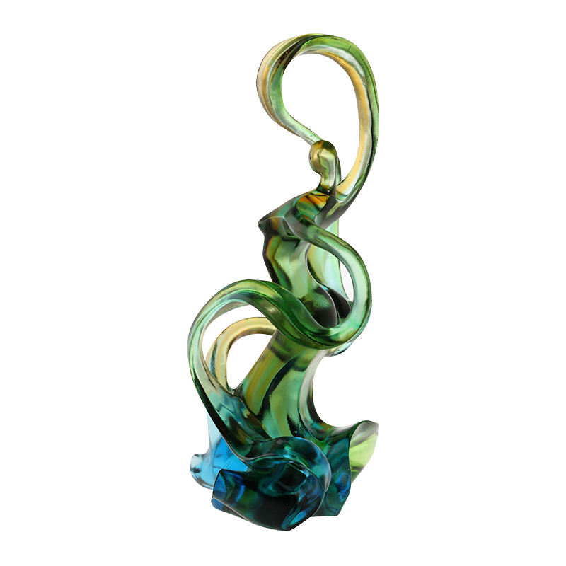 Home decoration colored glass ornaments