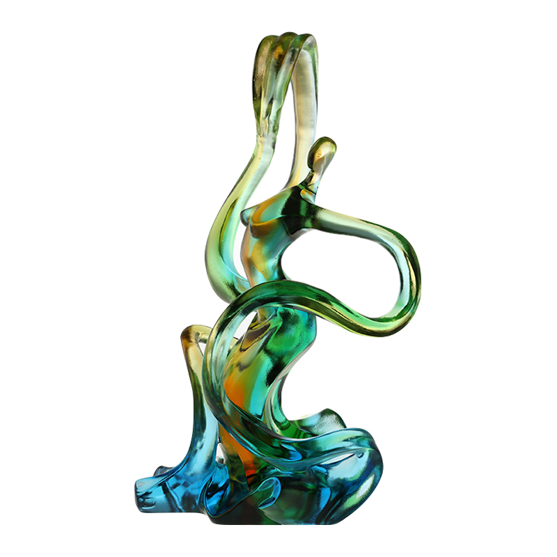 Home decoration colored glass ornaments