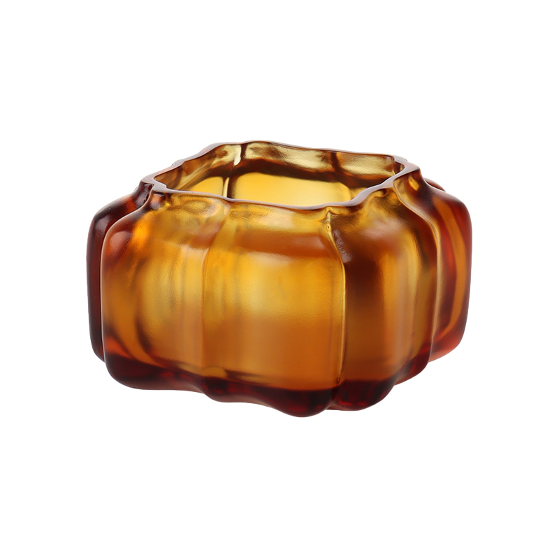 Purple Crystal Glass pumpkin shaped water pot