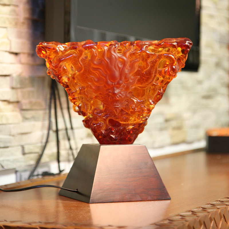 Orange glass decorative lamp desktop ornaments