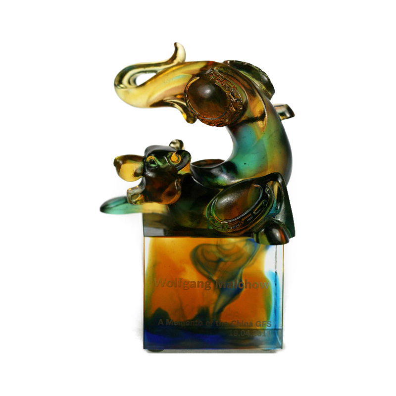 Tiger glass crystal seal