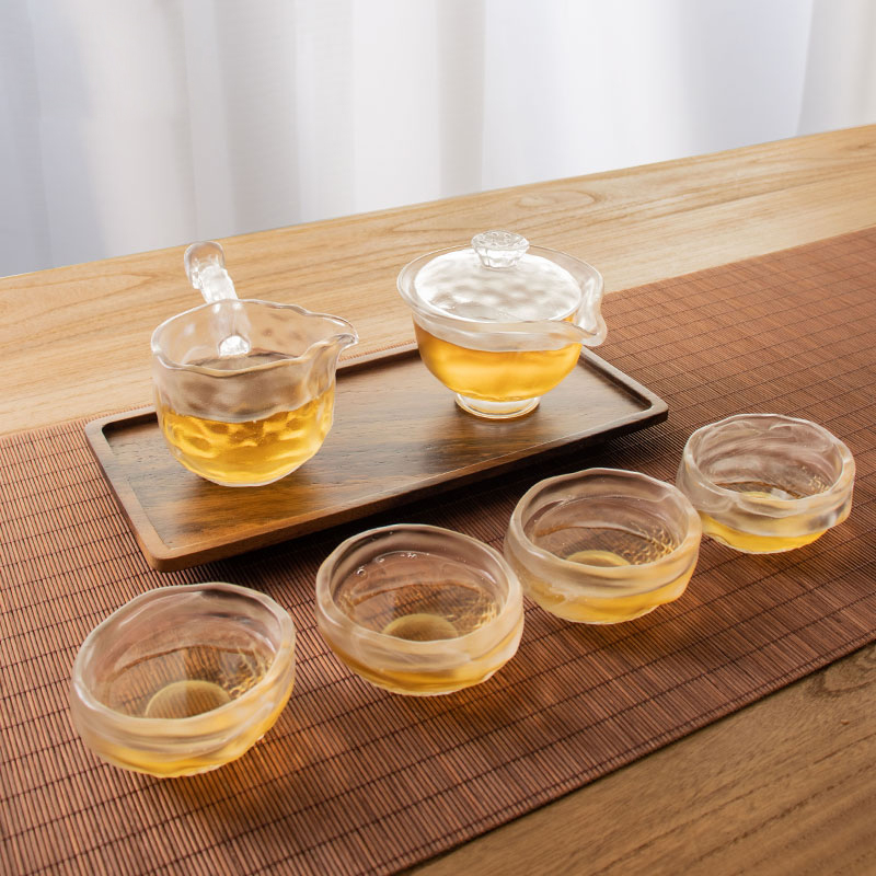 Transparent Glass Tea Set with Teapot,Tea Cup