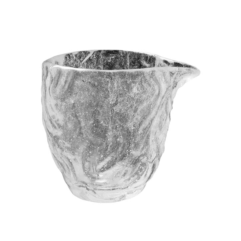 Bubble pattern transparent Glass Tea Cups Set for home office meeting use