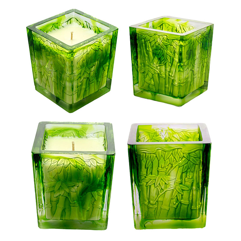 Gentleman-style square candle holder