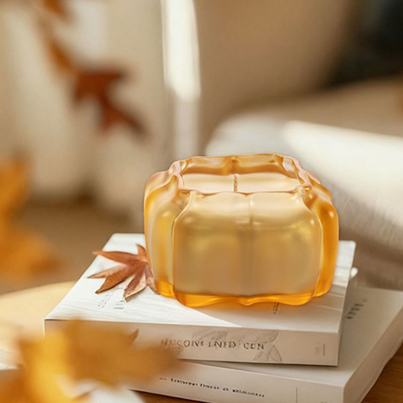 The Amber Pavilion – A Geometric Pumpkin Candle Holder