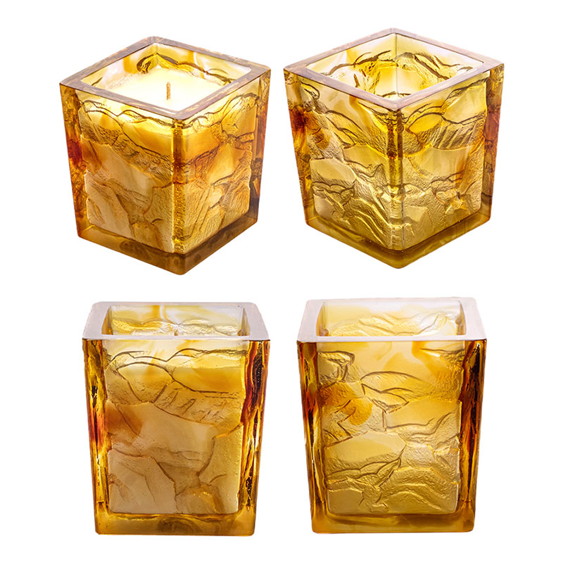 Gentleman-style square candle holder