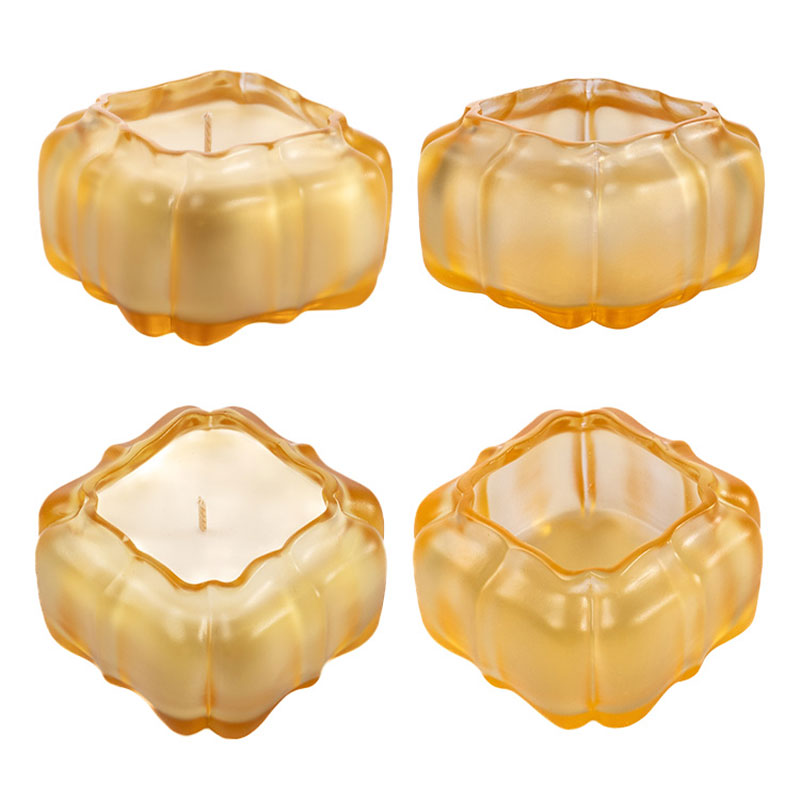 The Amber Pavilion – A Geometric Pumpkin Candle Holder