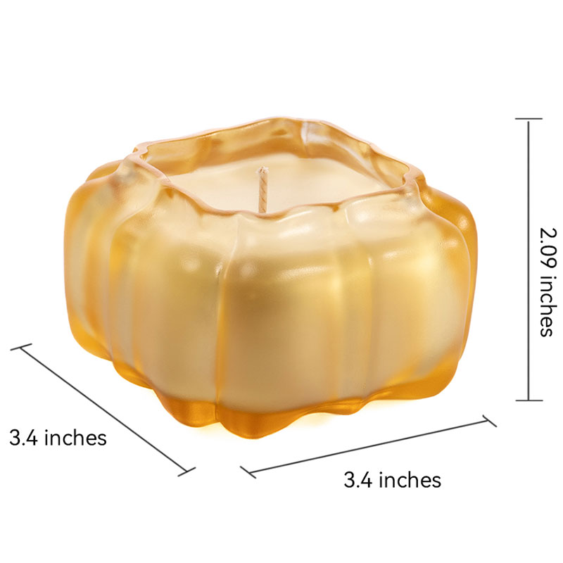 The Amber Pavilion – A Geometric Pumpkin Candle Holder
