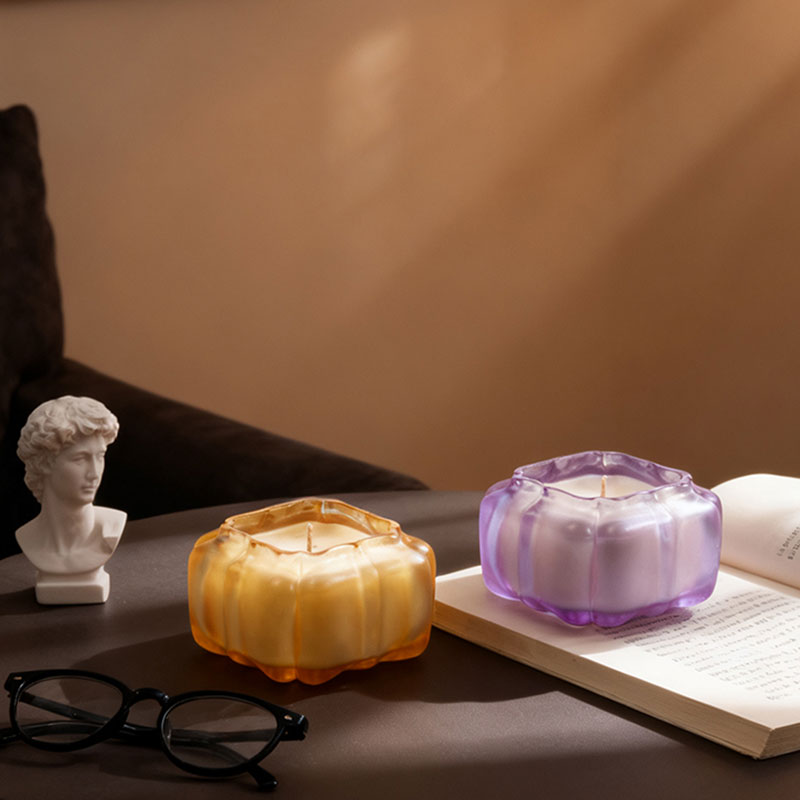 The Amber Pavilion – A Geometric Pumpkin Candle Holder