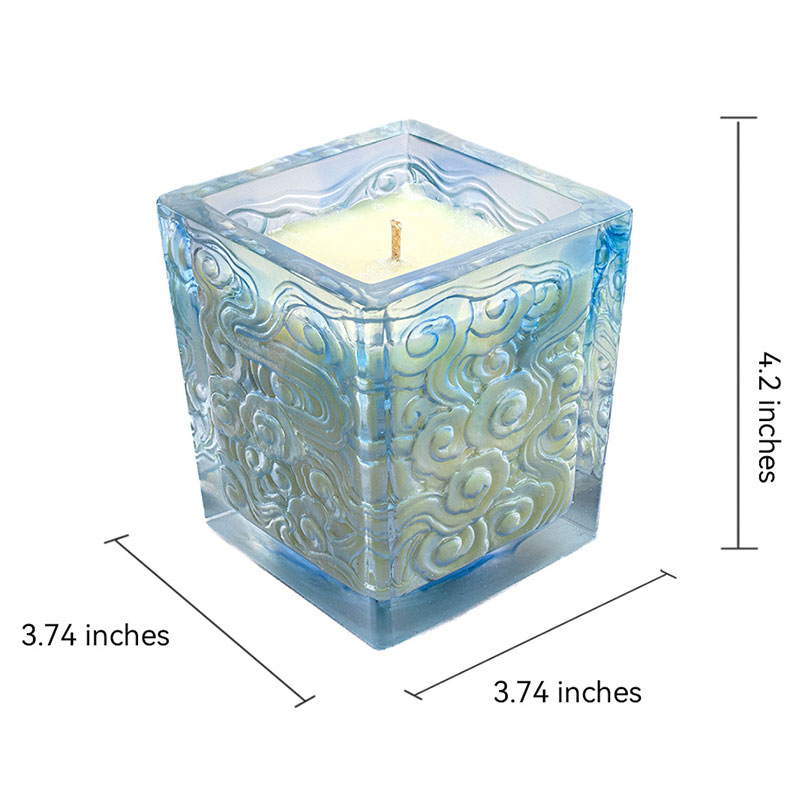 Gentleman-style square candle holder