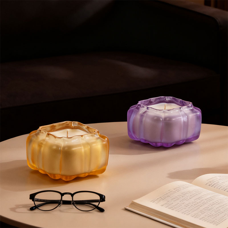 The Amber Pavilion – A Geometric Pumpkin Candle Holder