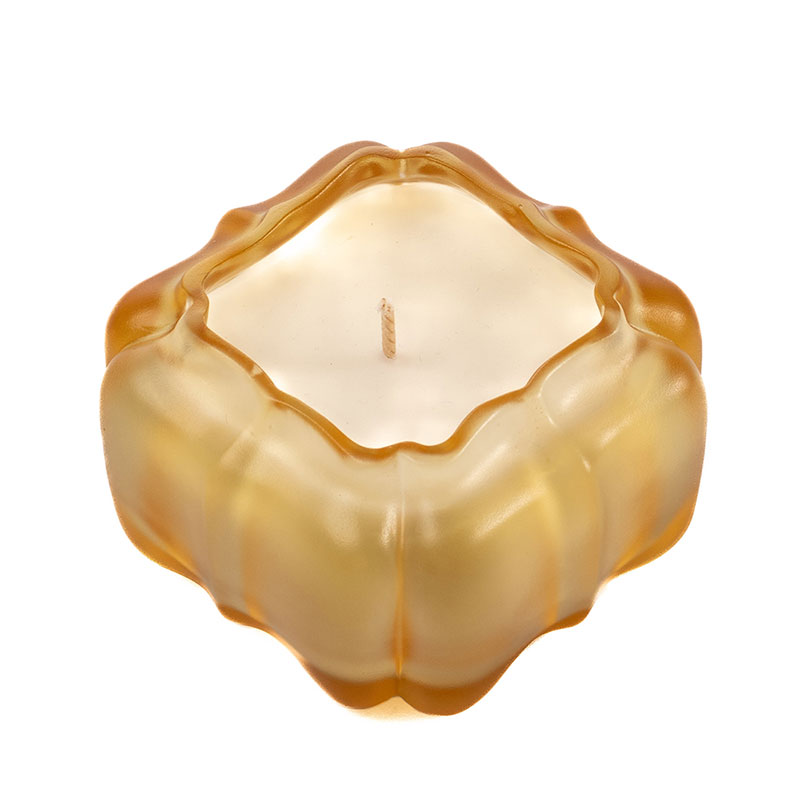 The Amber Pavilion – A Geometric Pumpkin Candle Holder