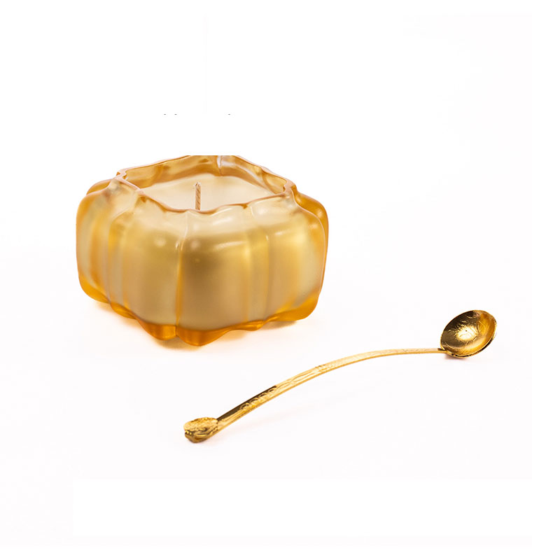The Amber Pavilion – A Geometric Pumpkin Candle Holder