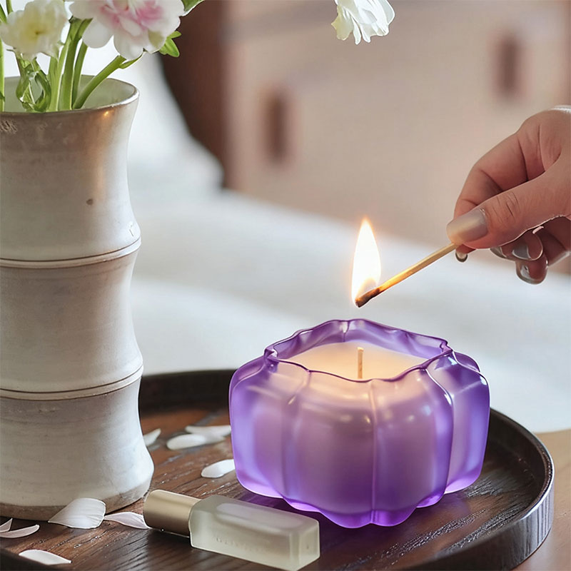 The Amber Pavilion – A Geometric Pumpkin Candle Holder